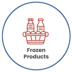 Frozen products storage at -18 to -25°C freezer warehouse Houston